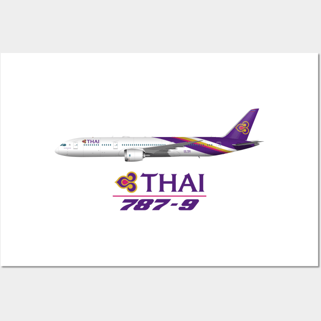 Thai 787-9 Wall Art by SteveHClark